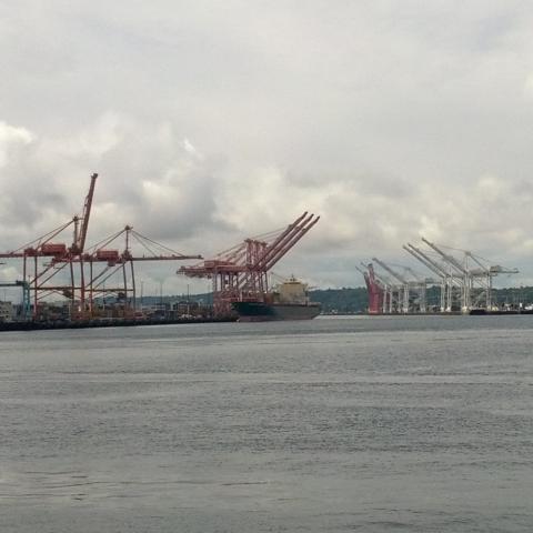 Photo of empty Port of Seattle Container Terminals